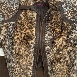 Ladies Faux leather vest